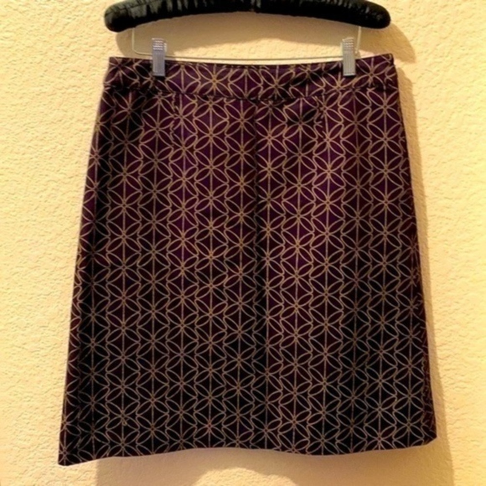 Boden skirt purple & tan